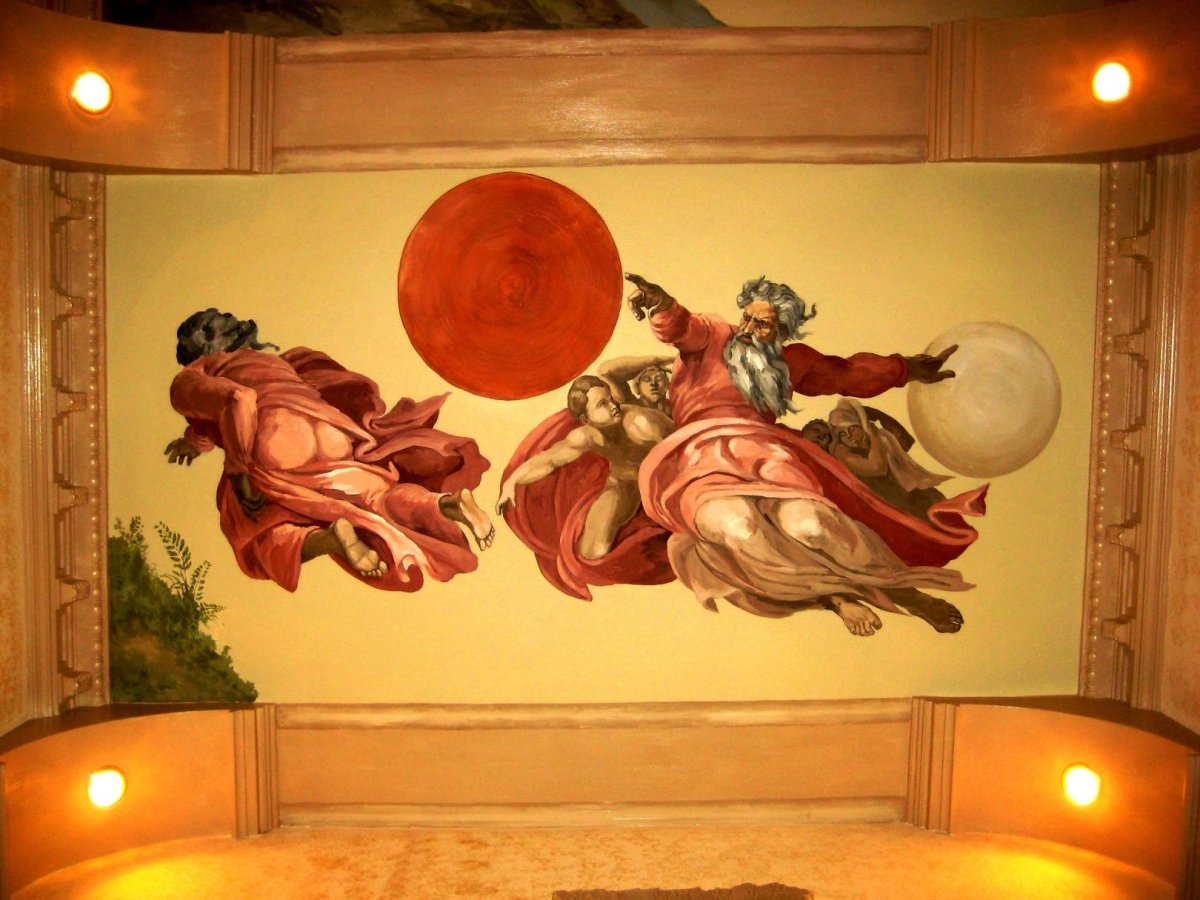 Роспись стен в кофейне