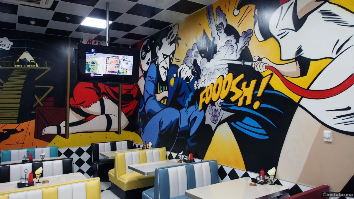 Роспись стен в детском кафе