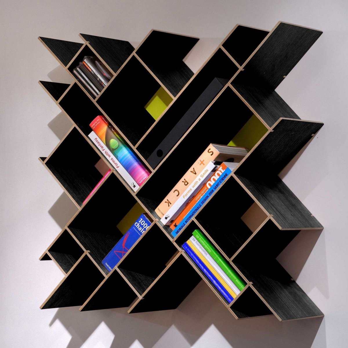 Полочки на стену ромбиком