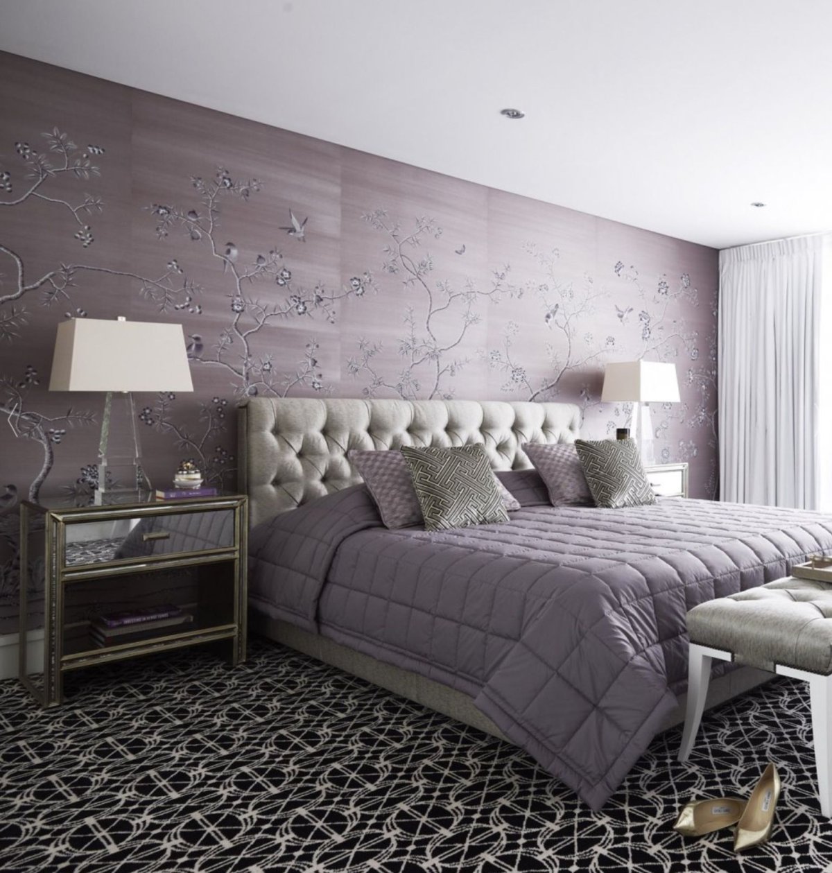 Цвет лаванды в интерьере