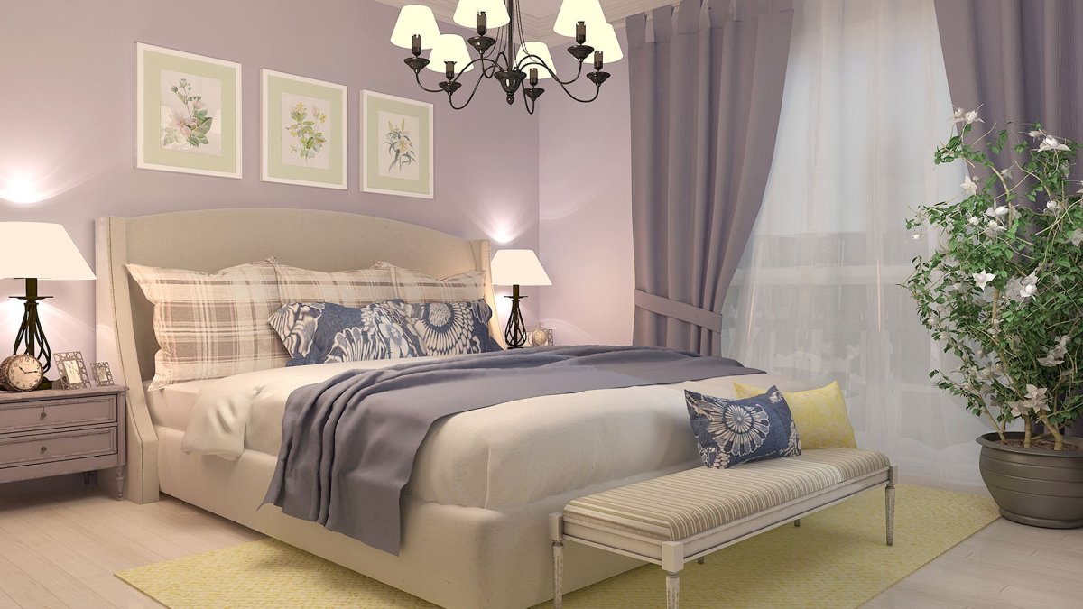 Спальня в постельных тогах