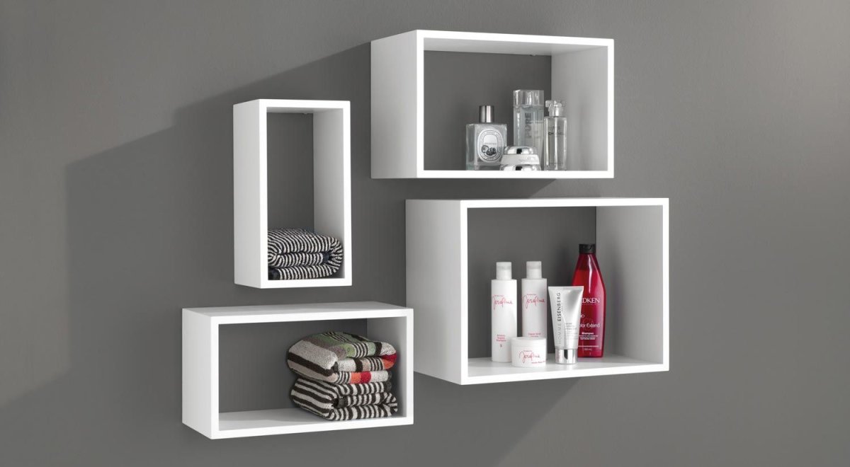 Квадратные полки икеа в интерьере