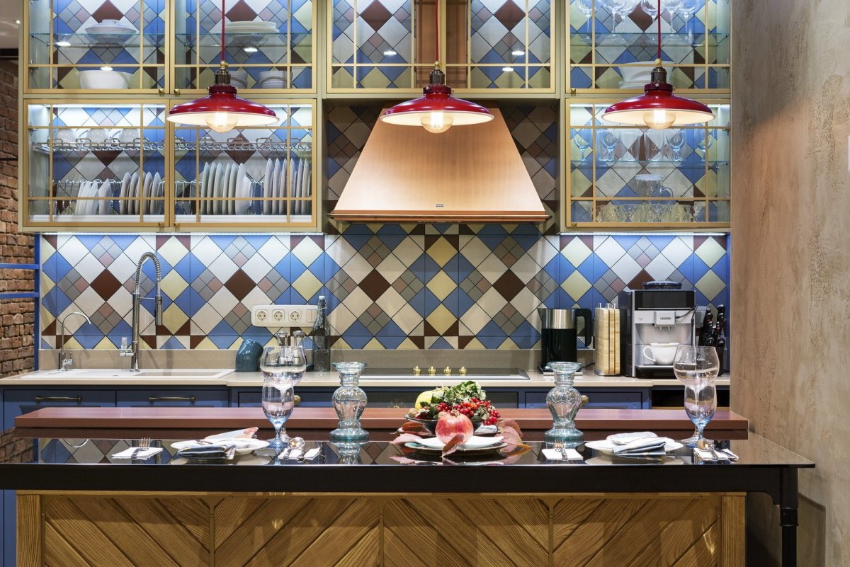 Старинная метлахская плитка Эклектика