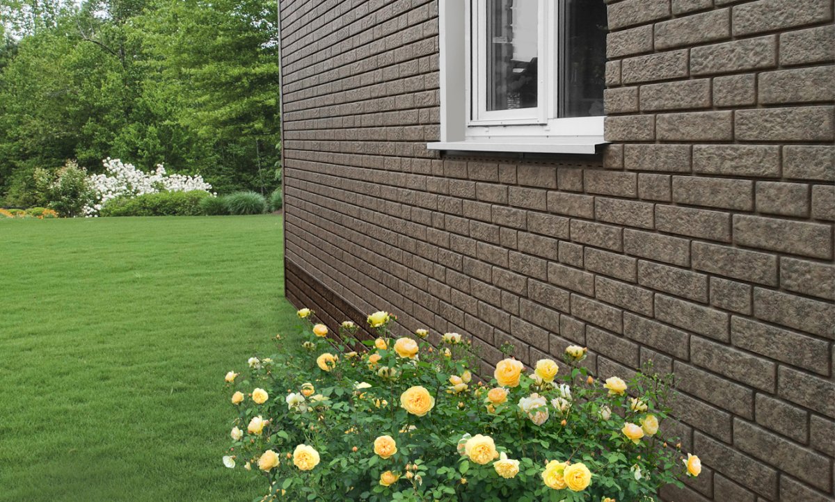 Фасадные панели колотый кирпич Роял БРИК чем покрасить