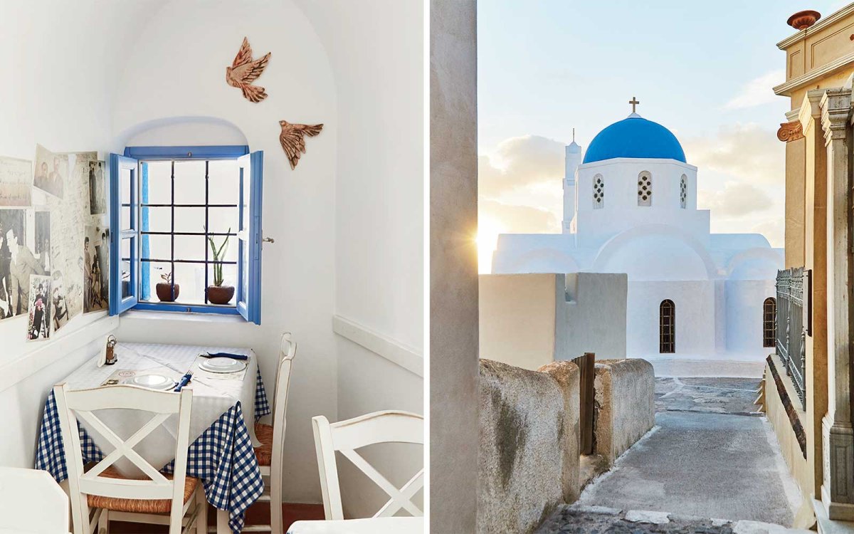 Декор в стиле Санторини