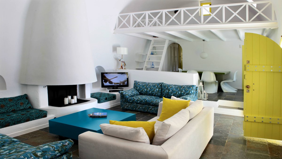 Образ Санторини в интерьере