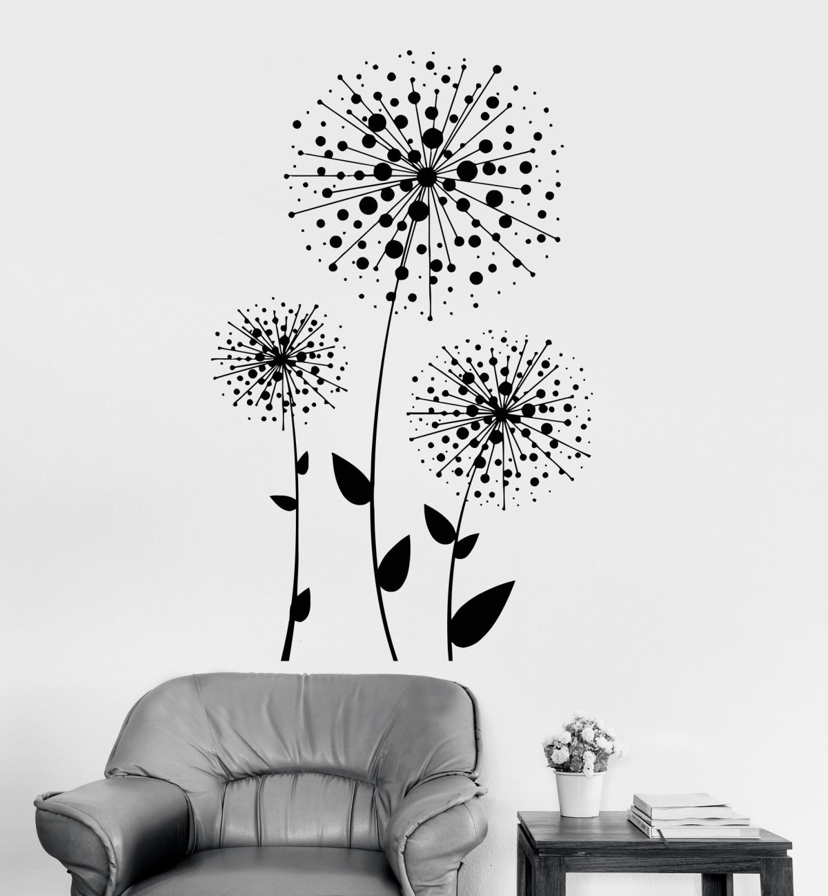 Одуванчики на стене