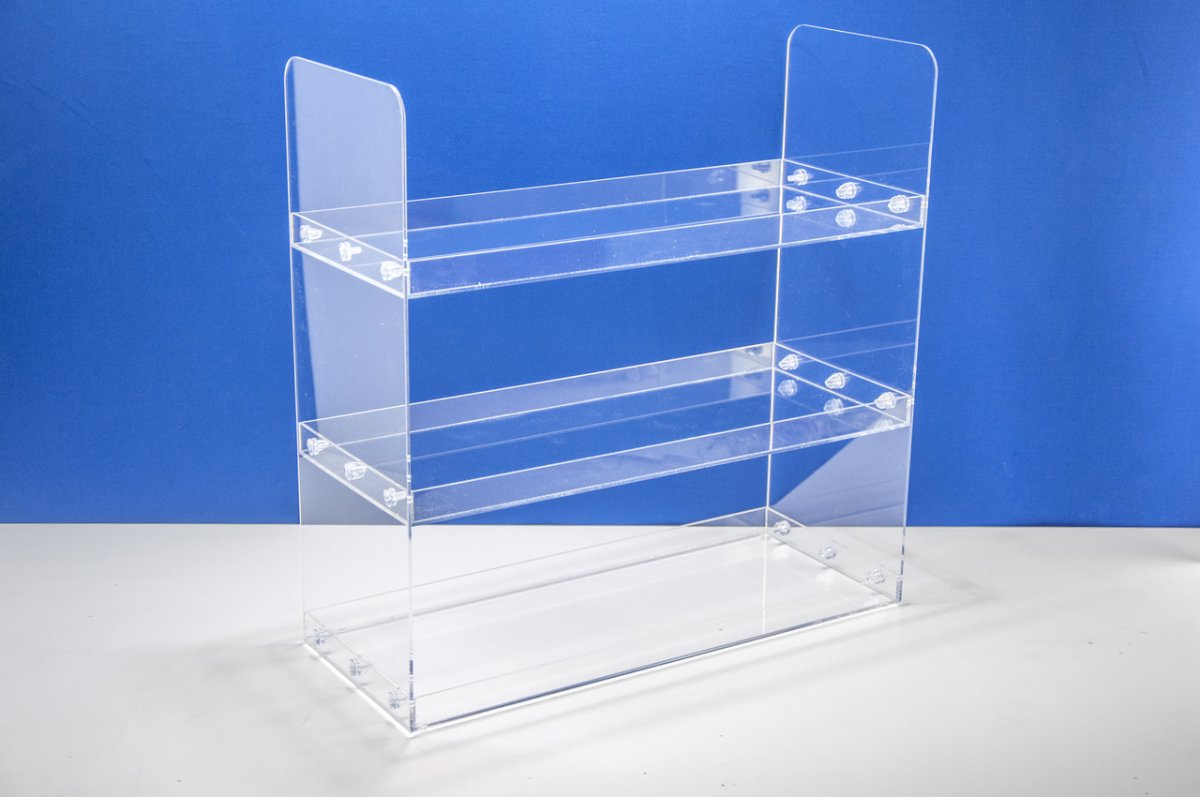 Стеллаж из оргстекла
