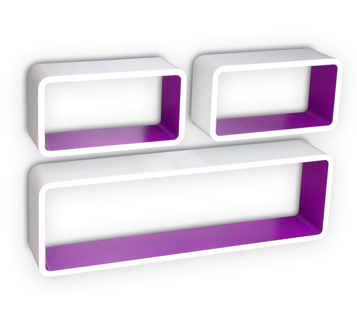 Полки Кубы фиолетовые