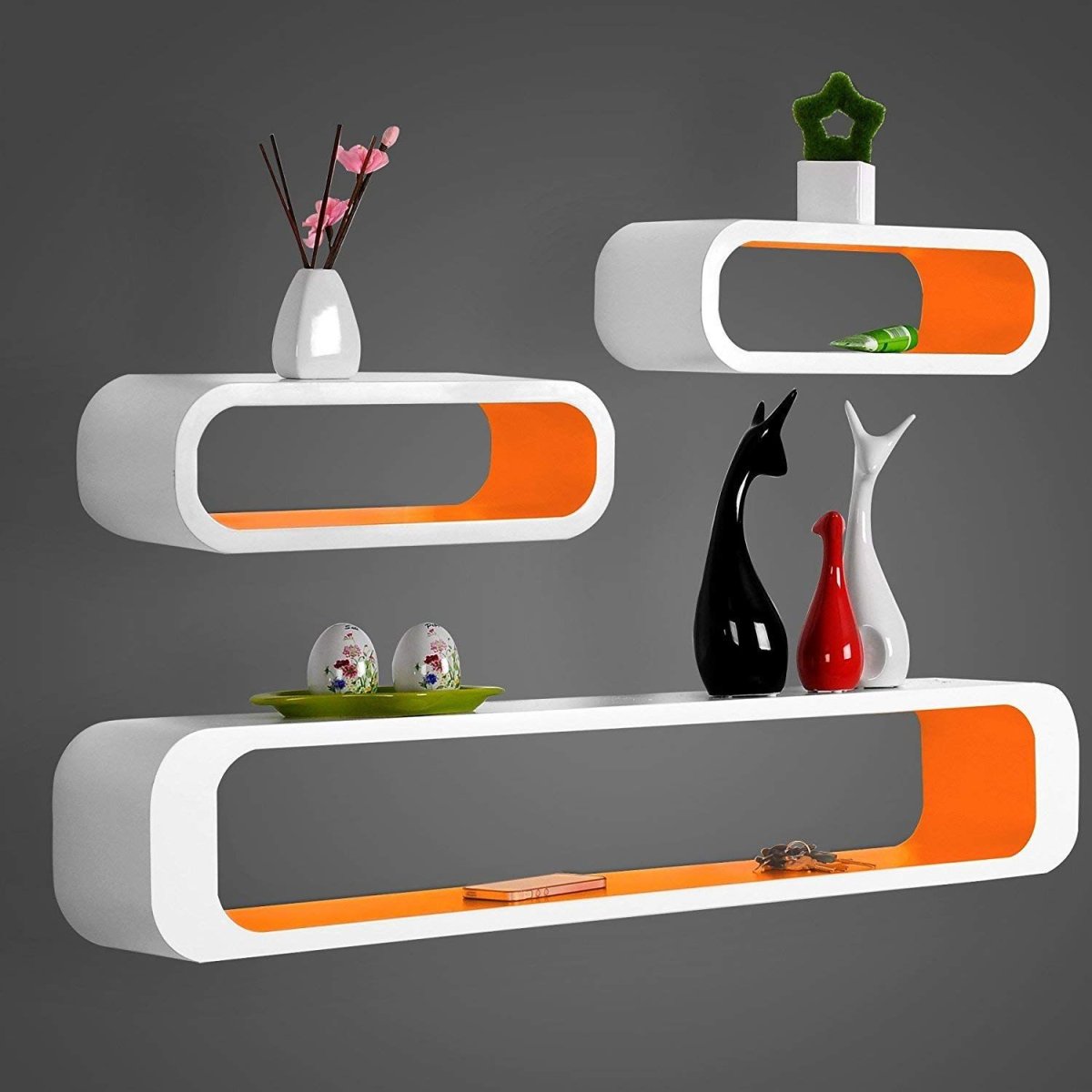 Овальная полка на стену