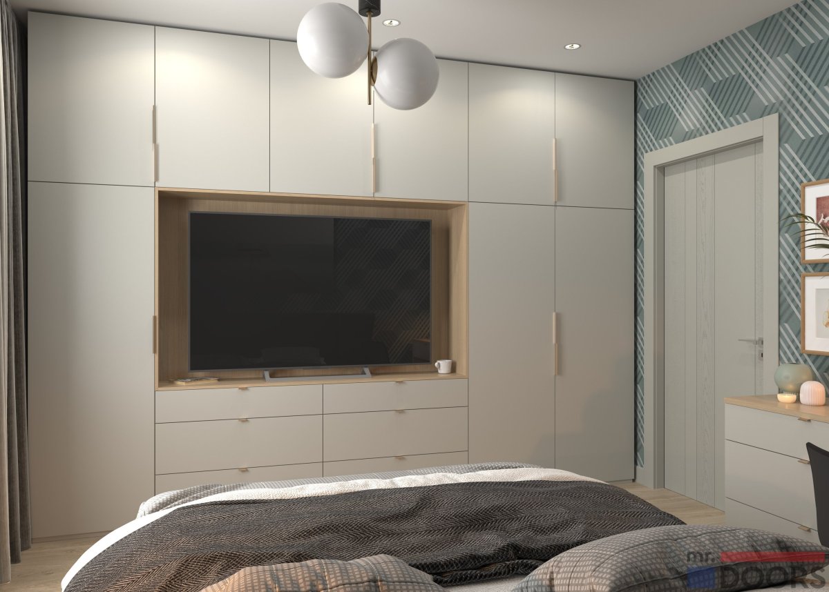 Встроенный шкаф под телевизор