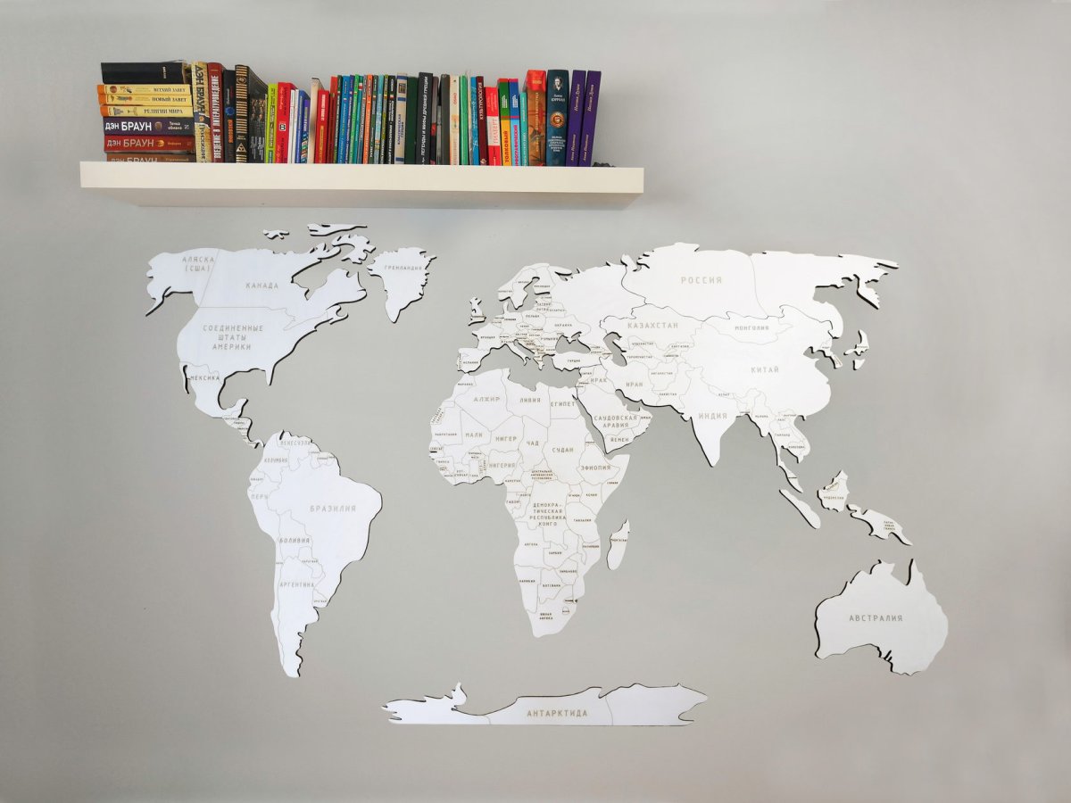 Объемная карта мира