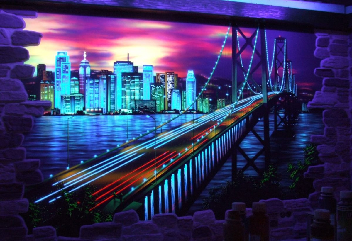 Картина с неоновой подсветкой