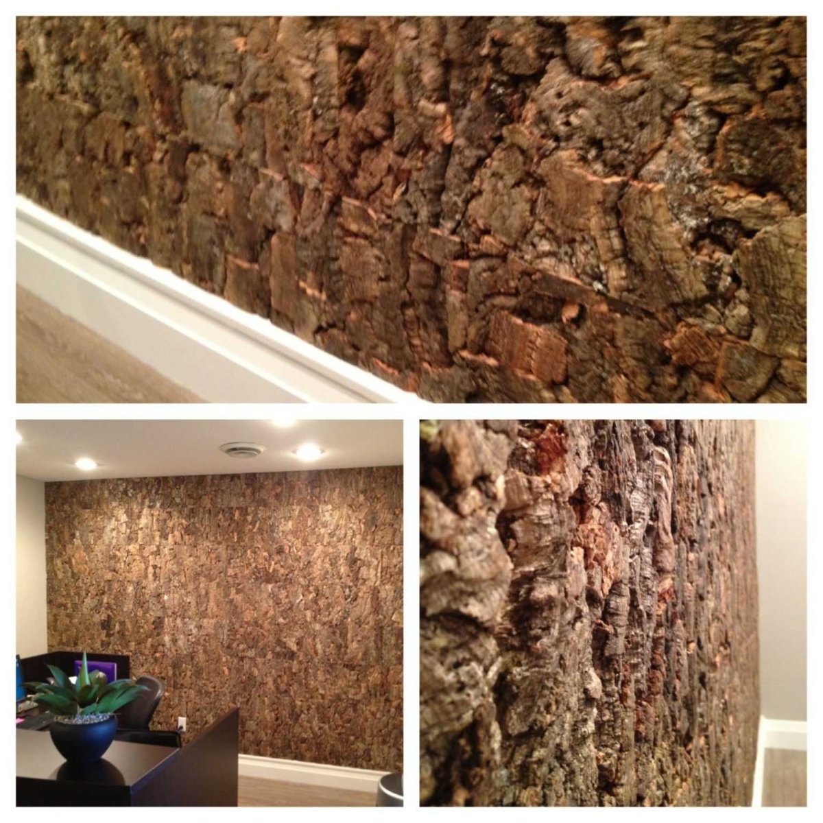 Отделка стен пробкой