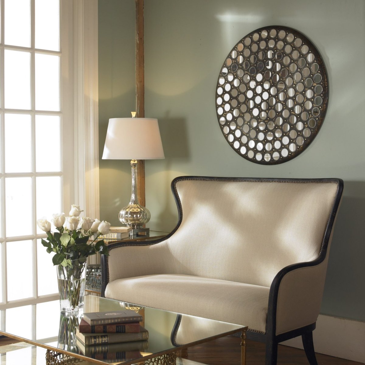 Композиция из зеркал на стену