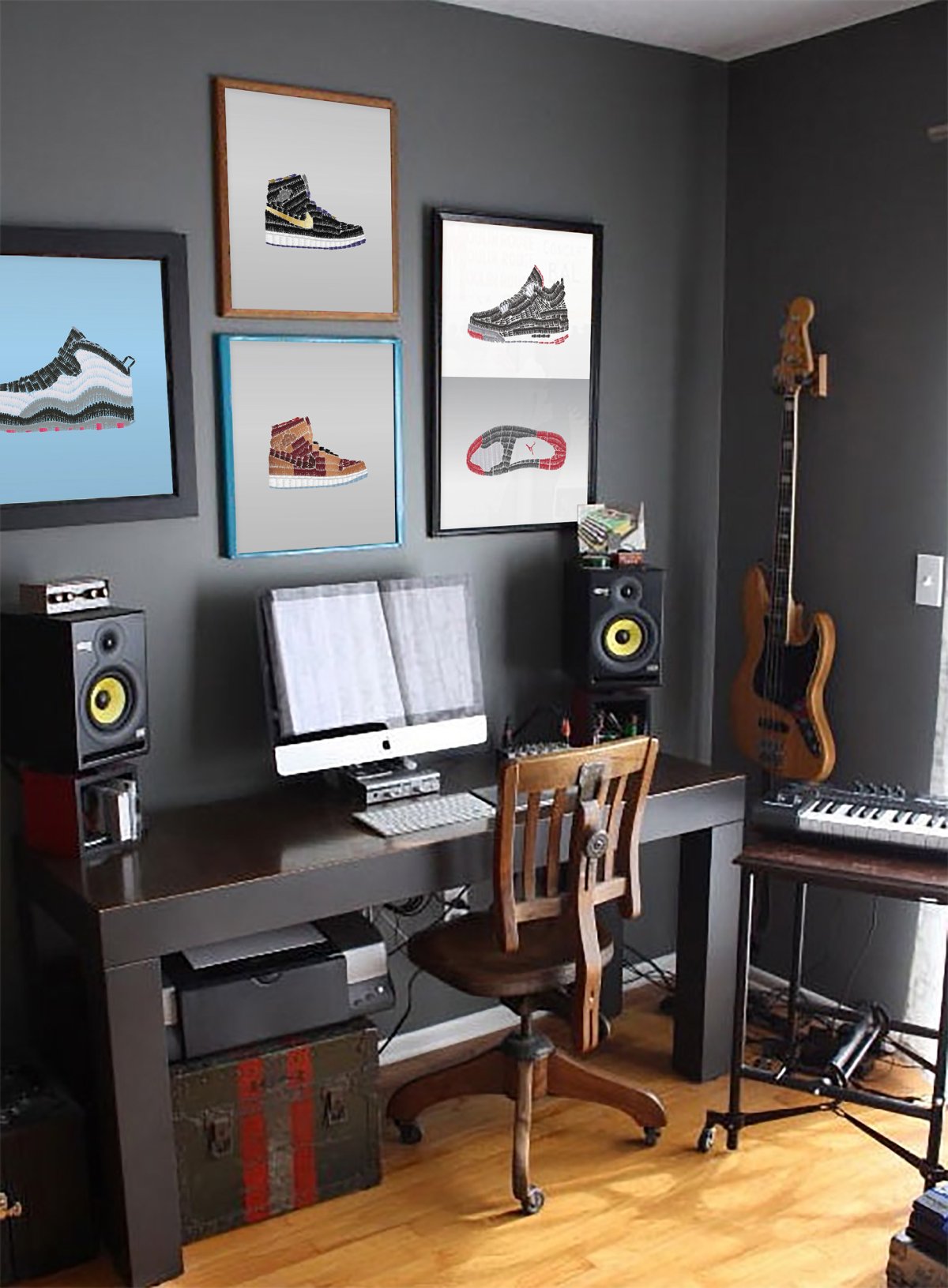 Комната в стиле музыкальной студии