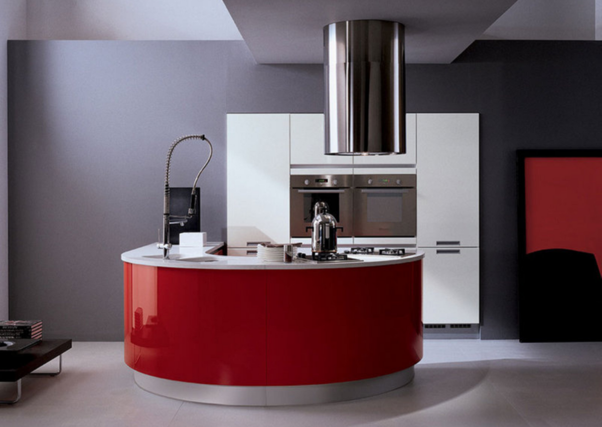 Кухня трансформер полукруглая