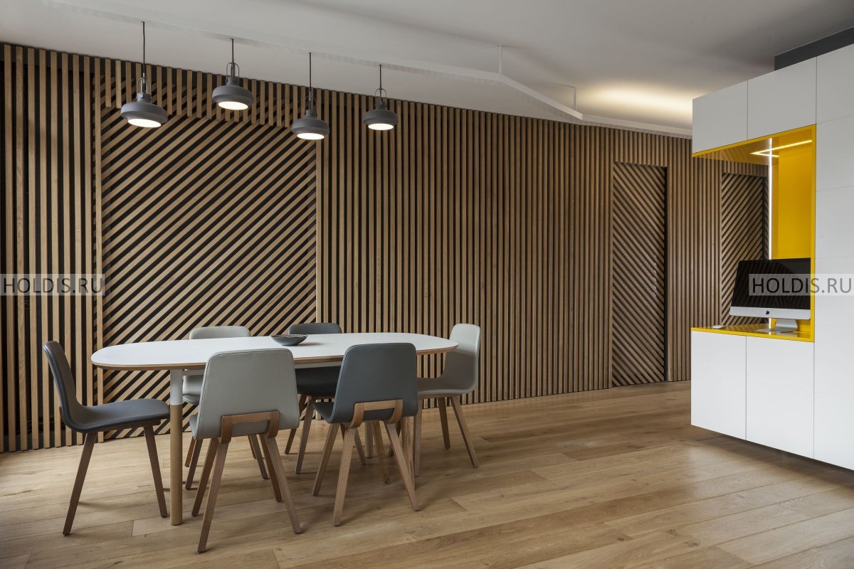 МДФ панель "вертикальные рейки" h2530