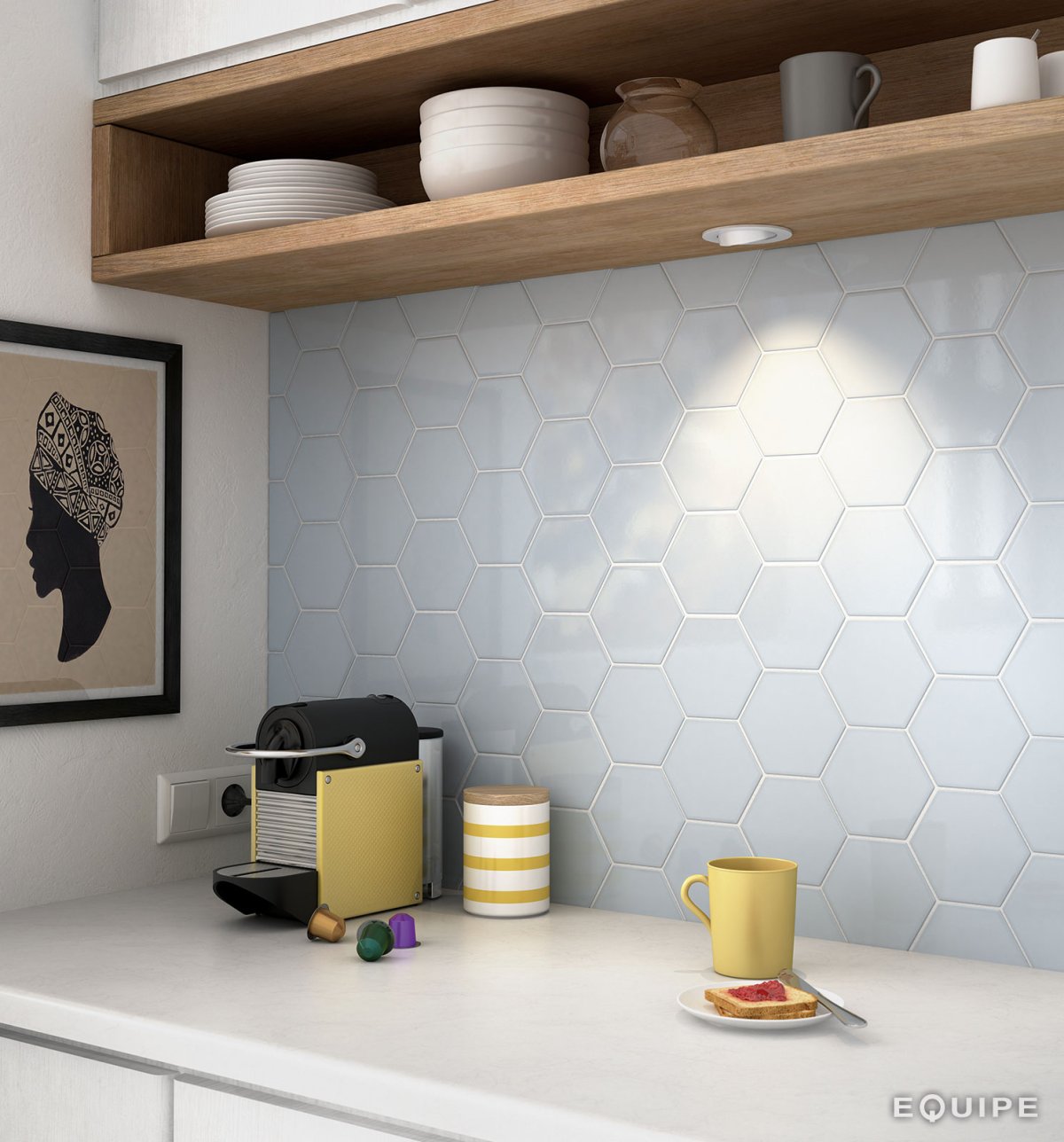 Equipe Scale Hexagon White 10.7х12.4