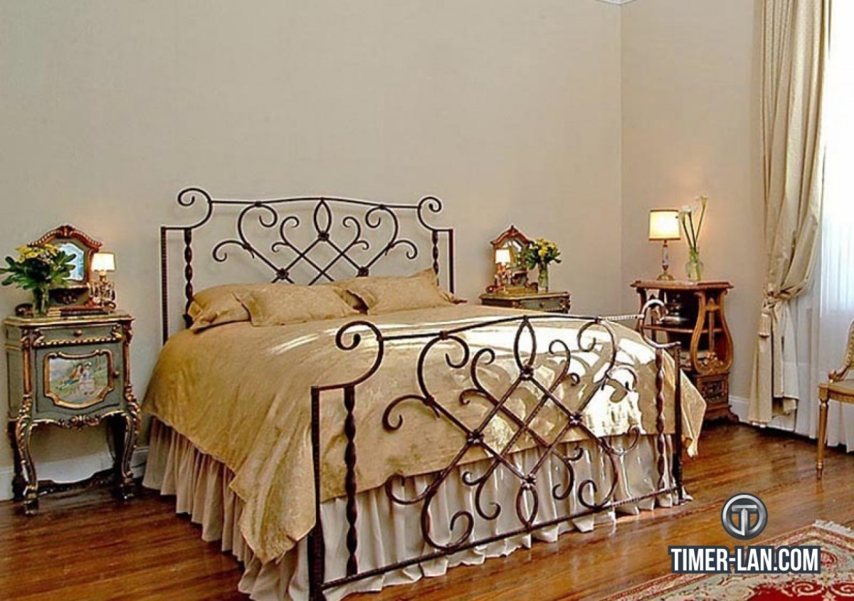 Красивые кованые кровати