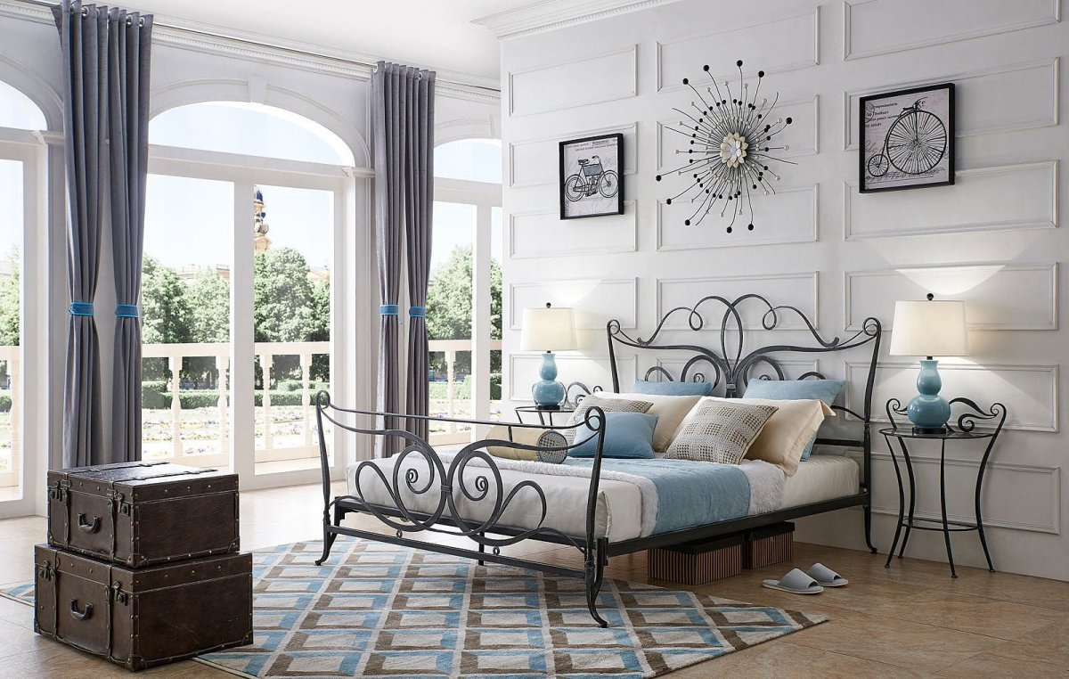 Кованые кровати Кинг сайз