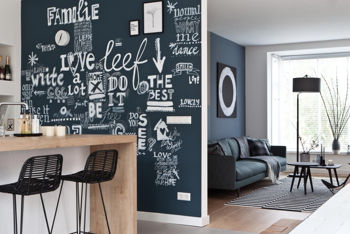 Стена для рисования мелом в детской