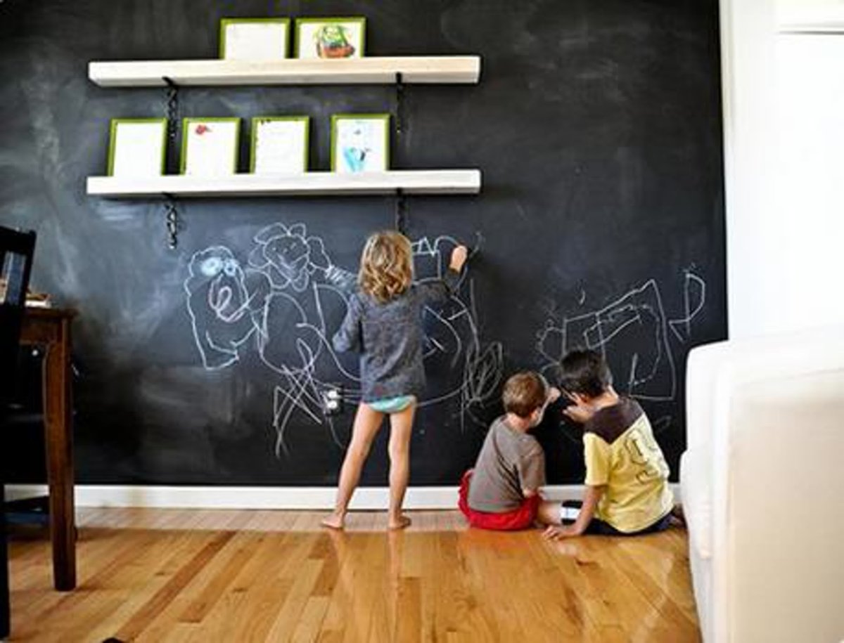 Меловая доска в квартире