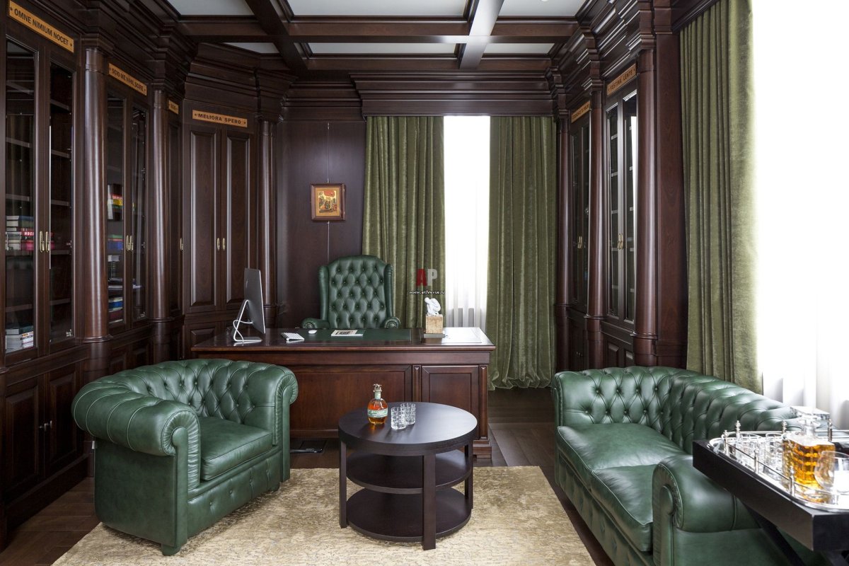 Кабинет в английском стиле