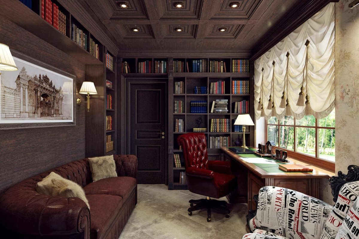 Кабинет в стиле ретро