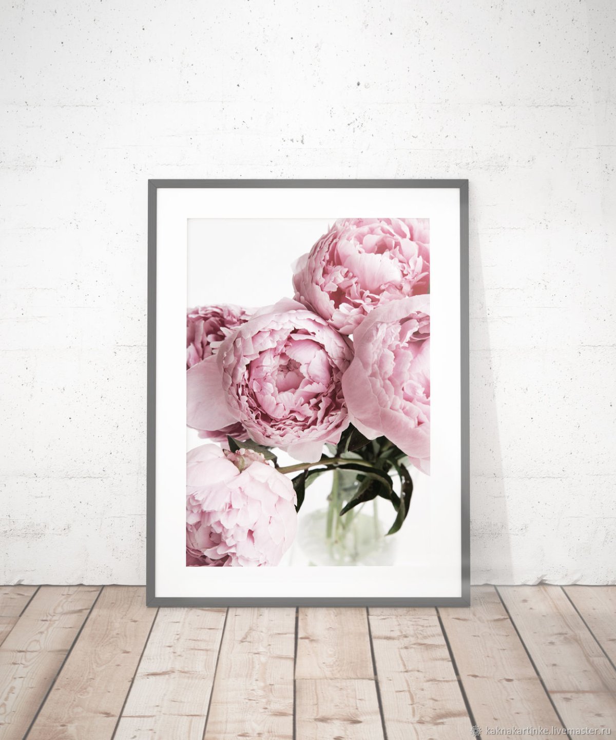 Постер пионы