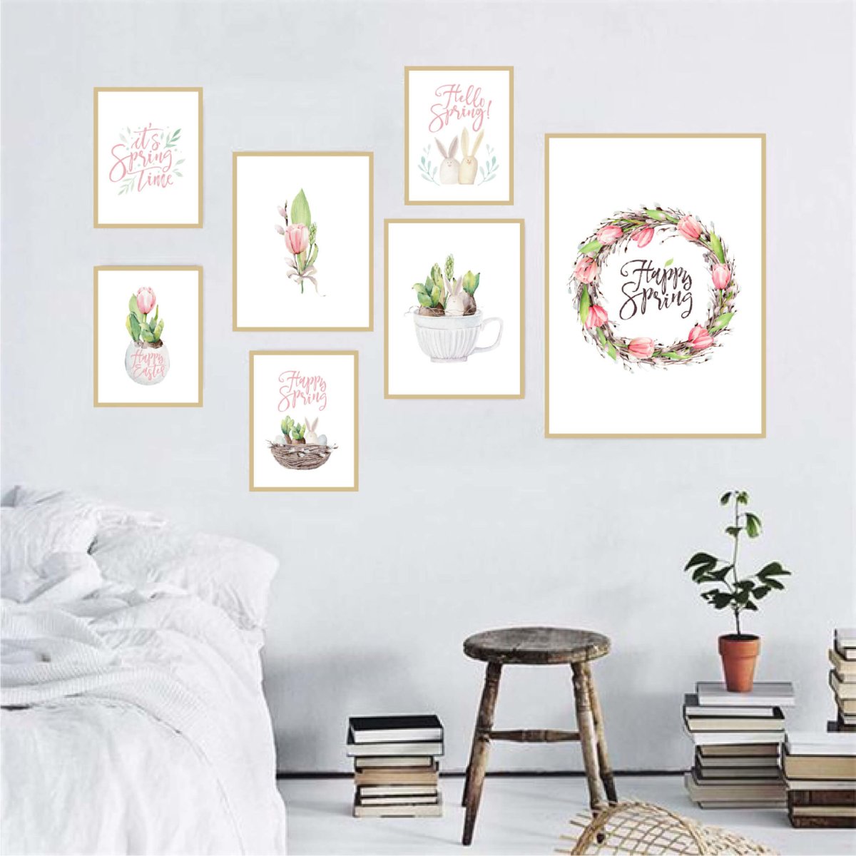 Весенние постеры для интерьера