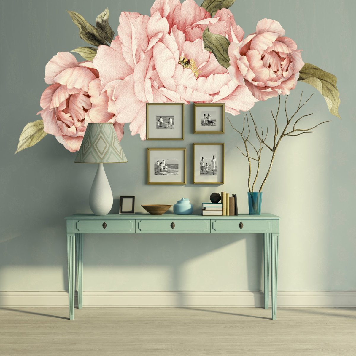 Peonies Wallpaper Removable Floral