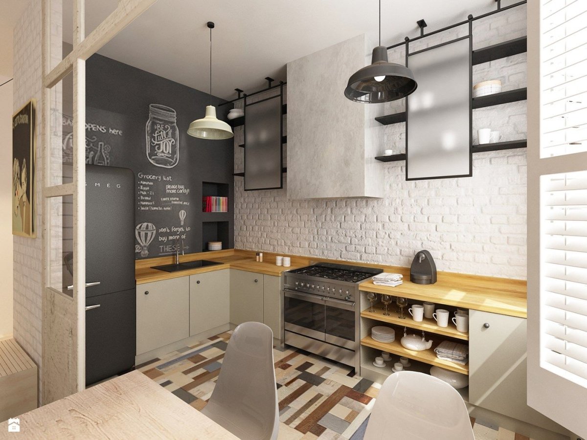 Белая кухня Эггер