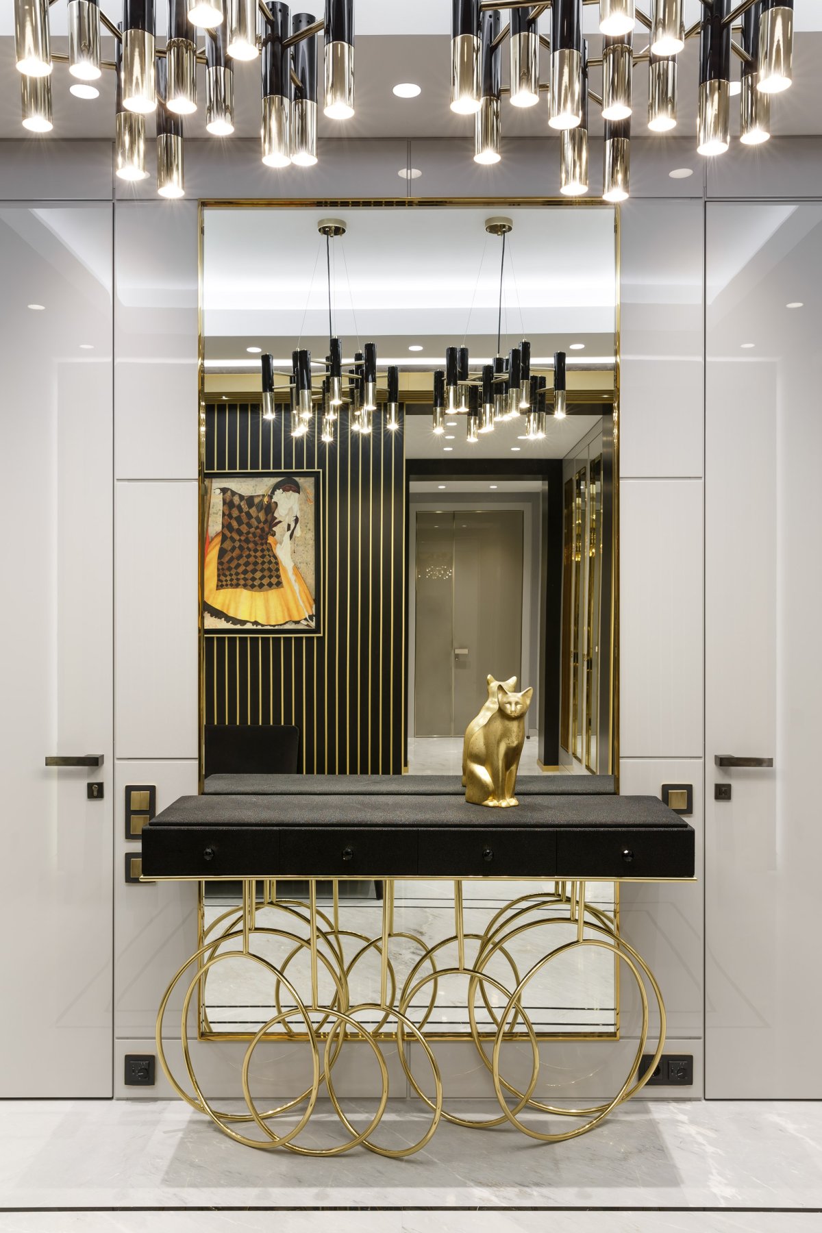 Хром и золото в интерьере