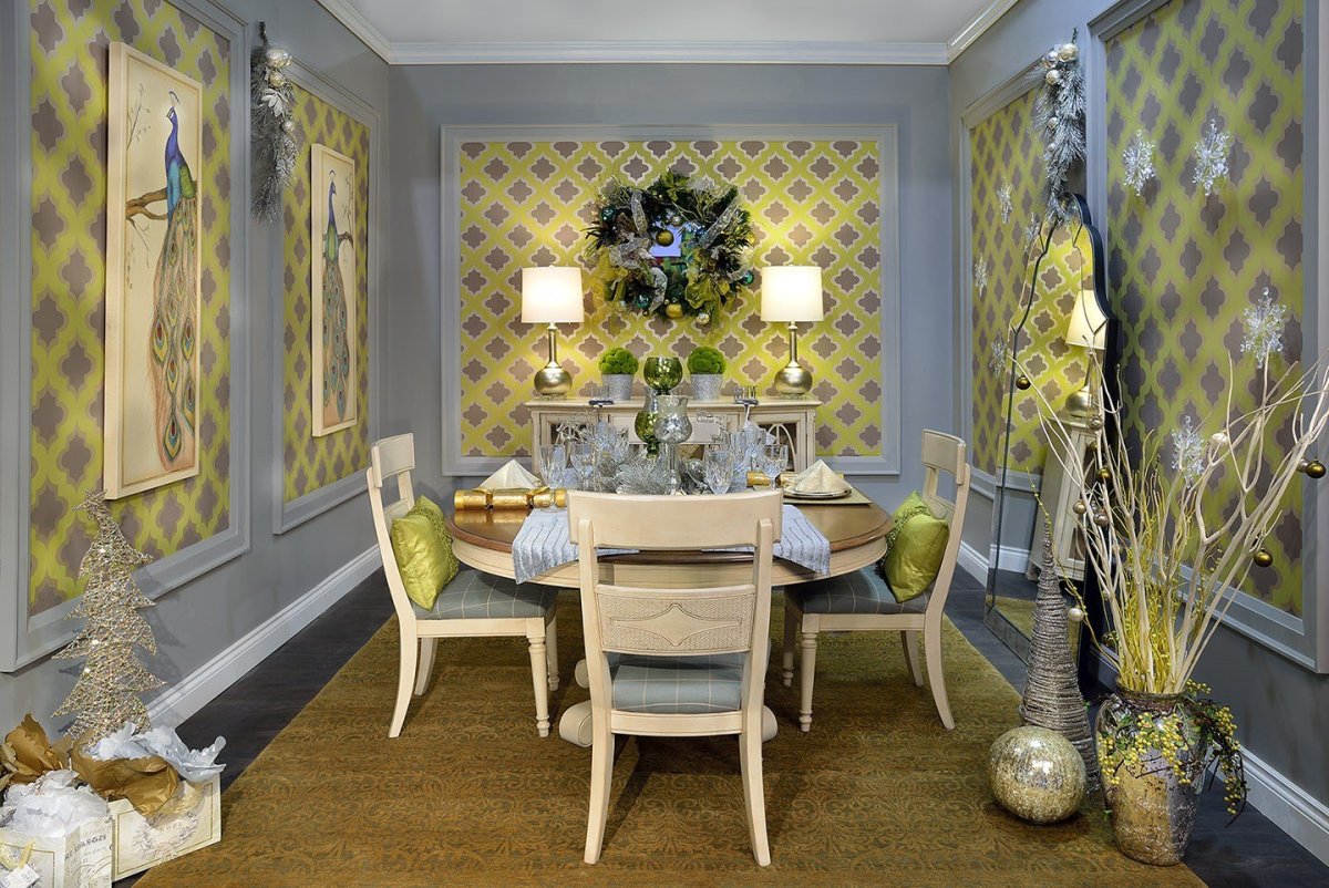 Желтый цвет в интерьере