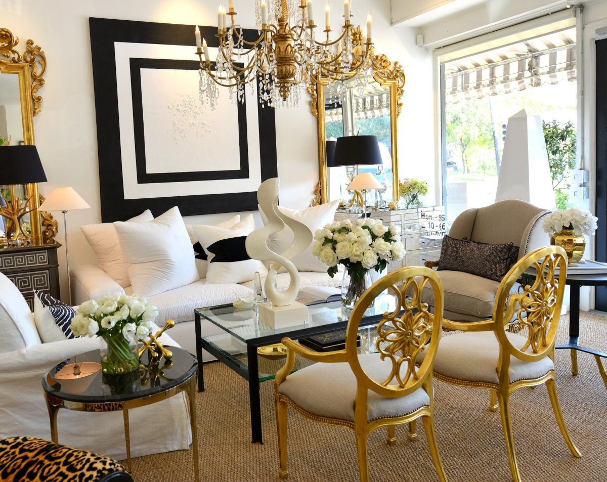 Золотые акценты в интерьере