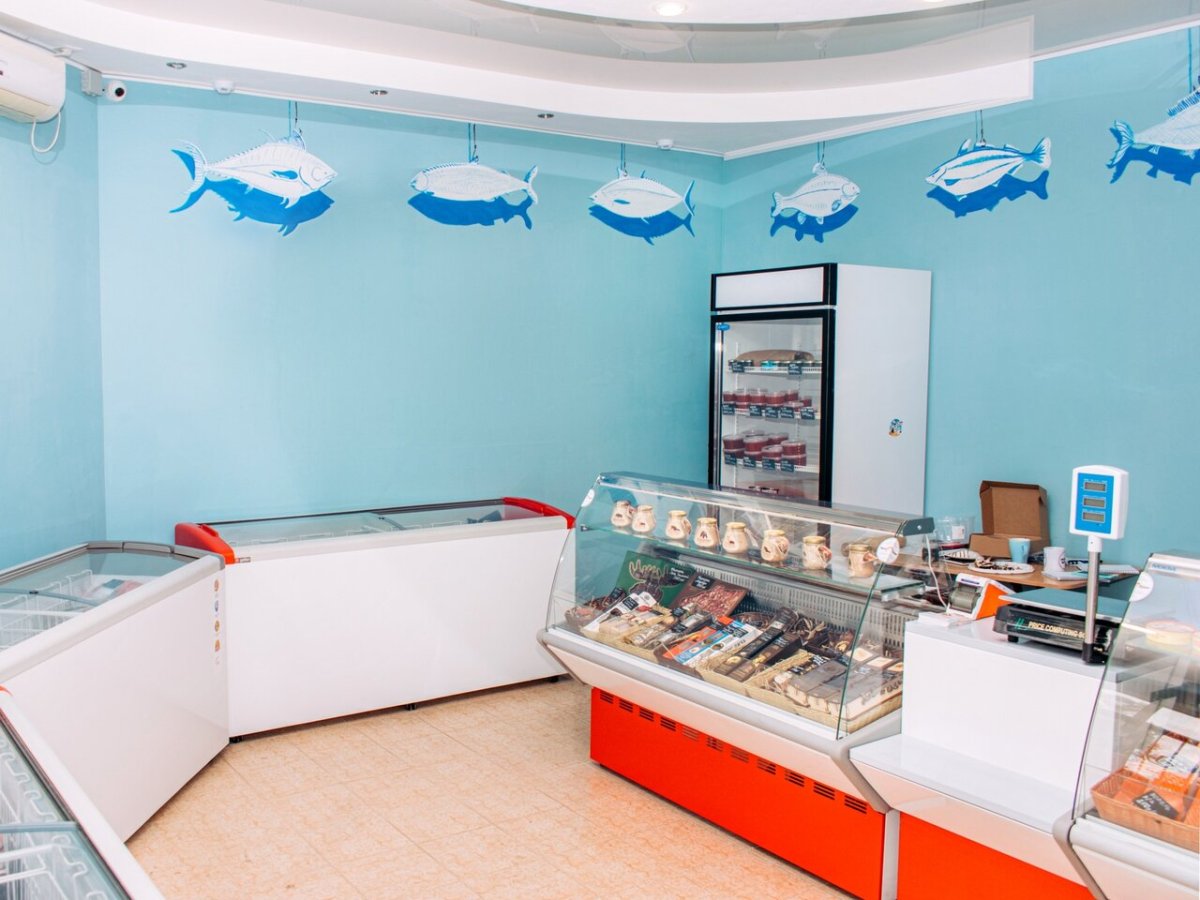 Интерьер магазина рыбы