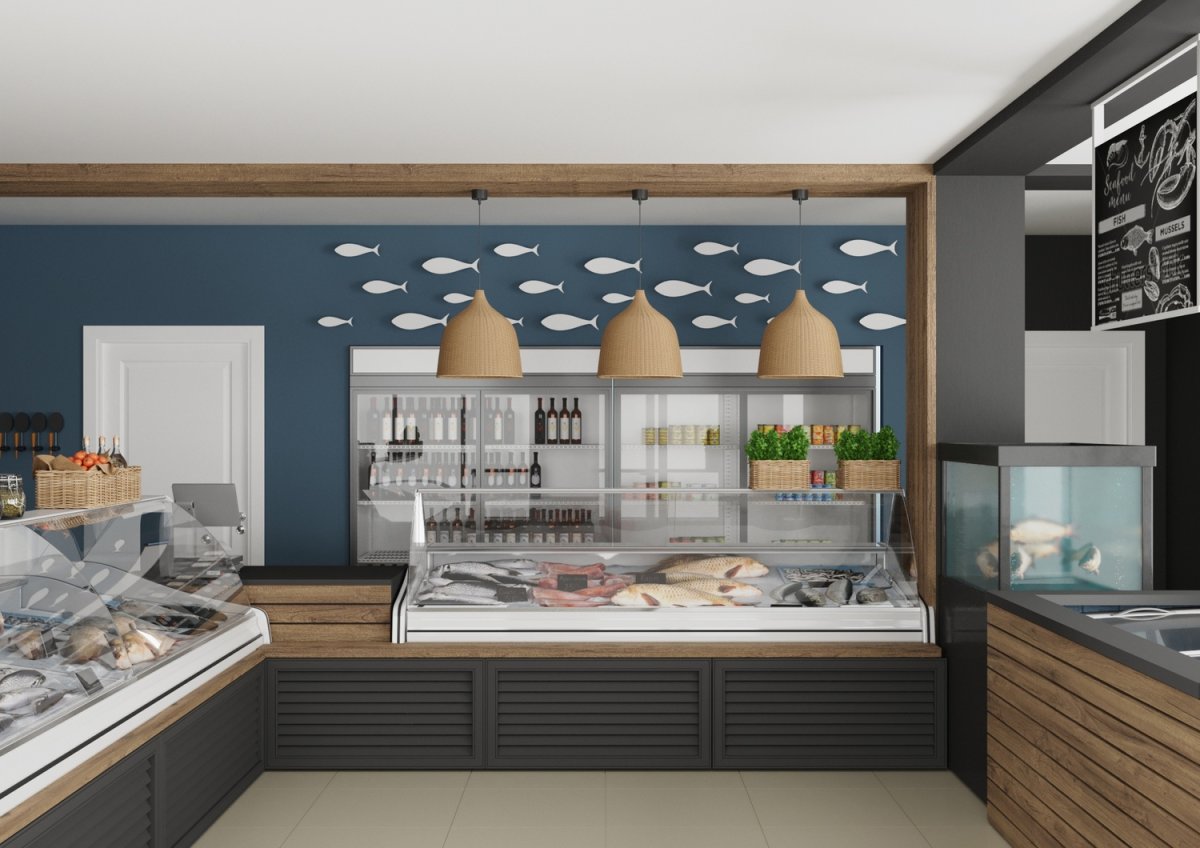 Дизайн рыбного магазина