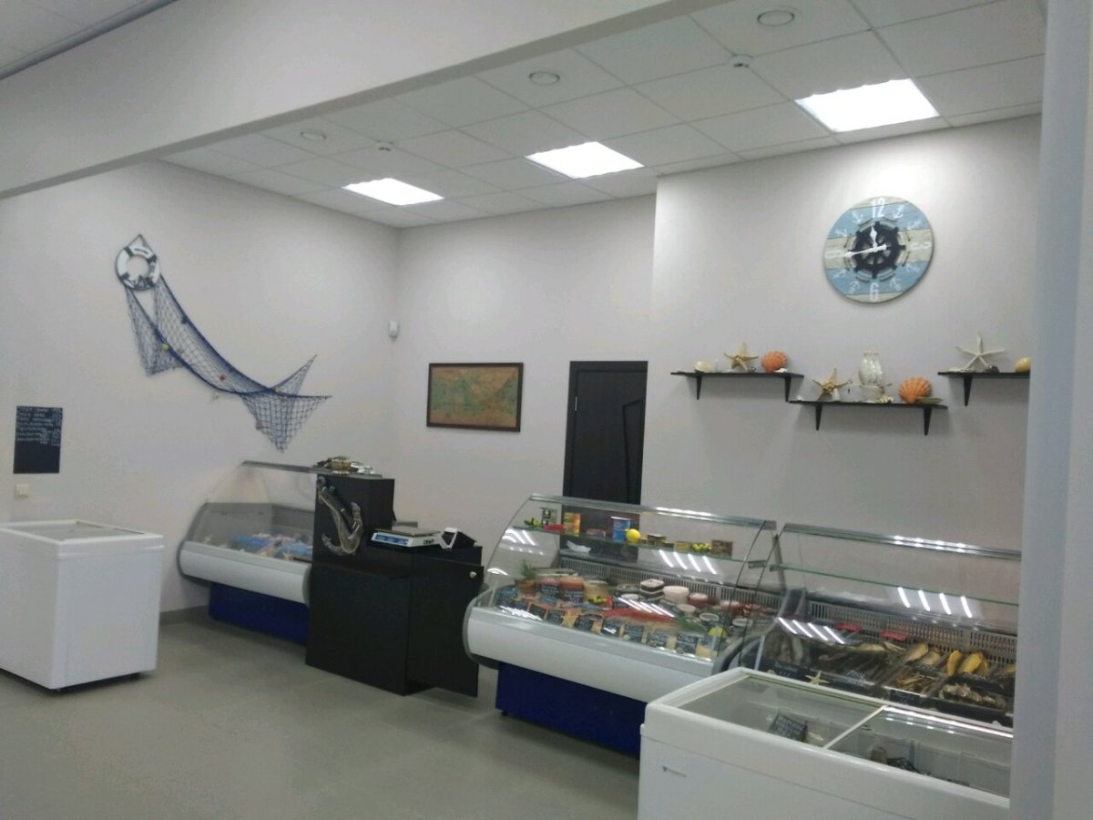 Отделка рыбного магазина