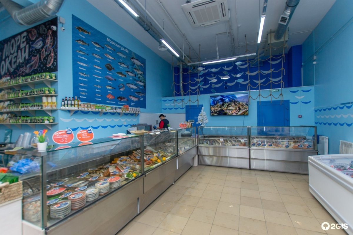 Интерьер рыбного магазина