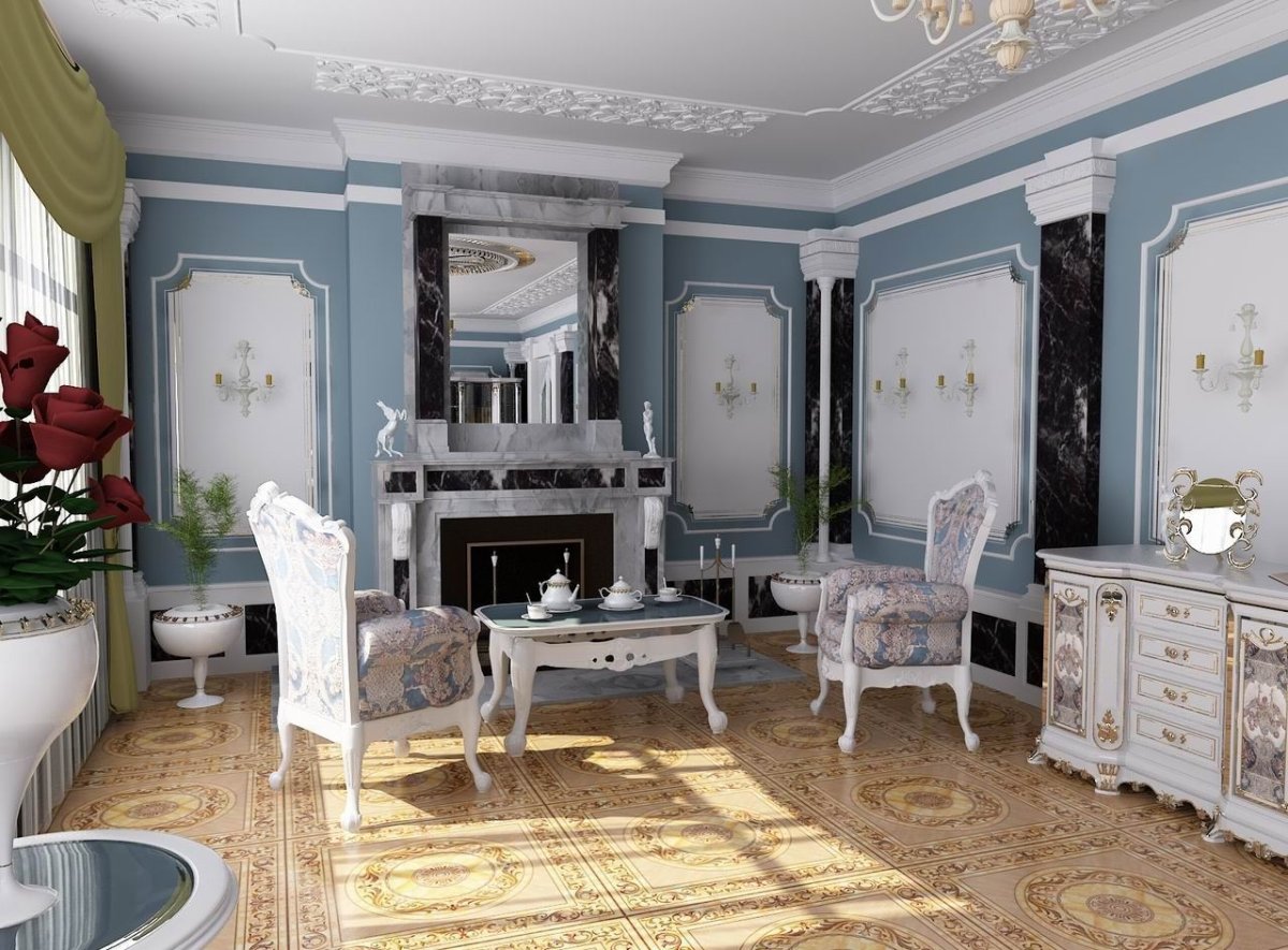Американский классицизм в интерьере