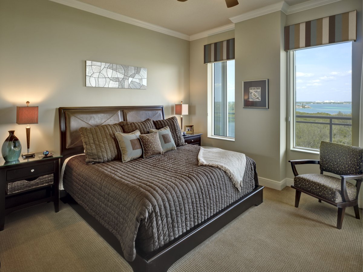 Спальня с двумя односпальными кроватями