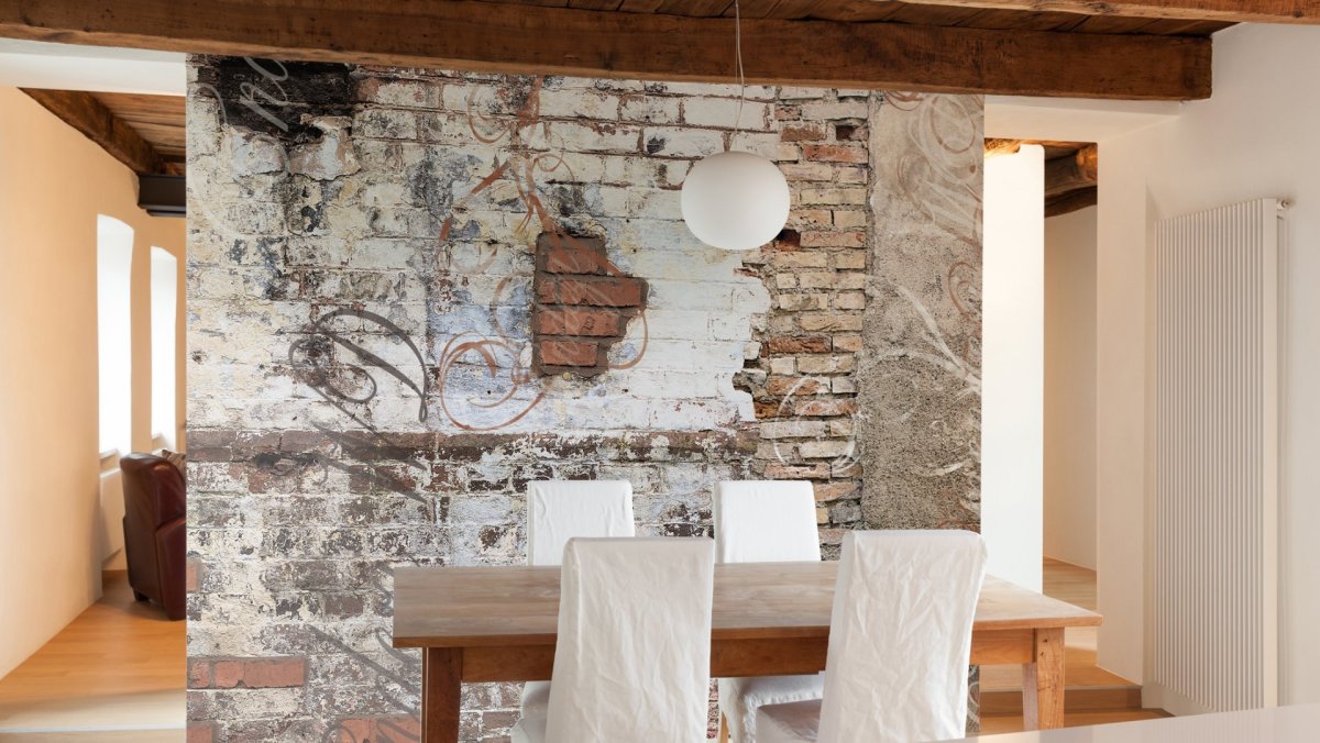 Белый кирпич в интерьере