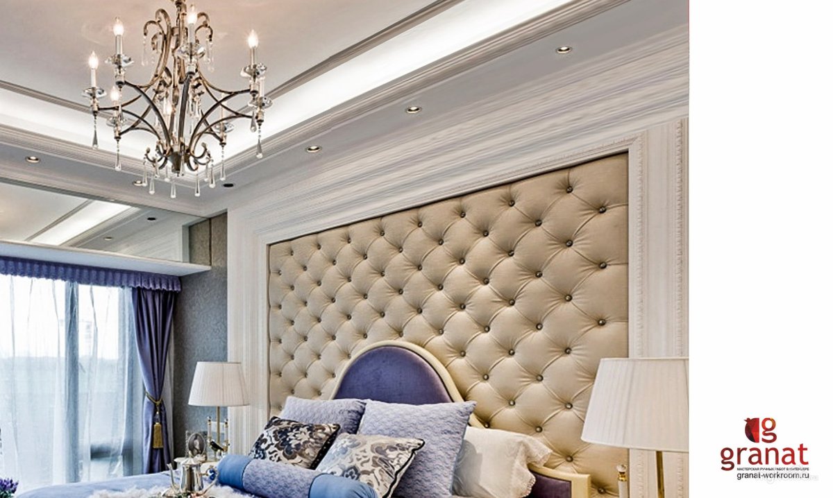 Мягкие стеновые панели каретная стяжка