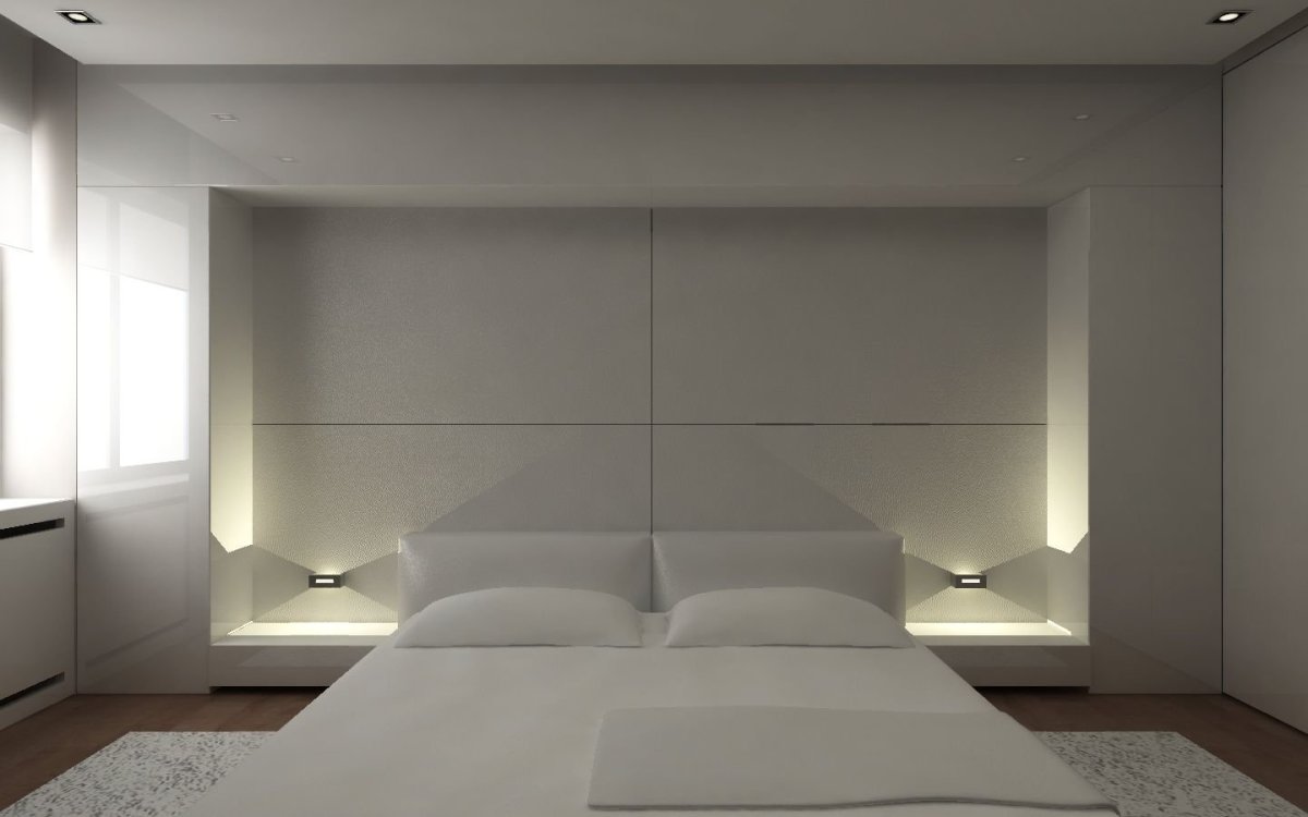 Лед подсветка в спальне