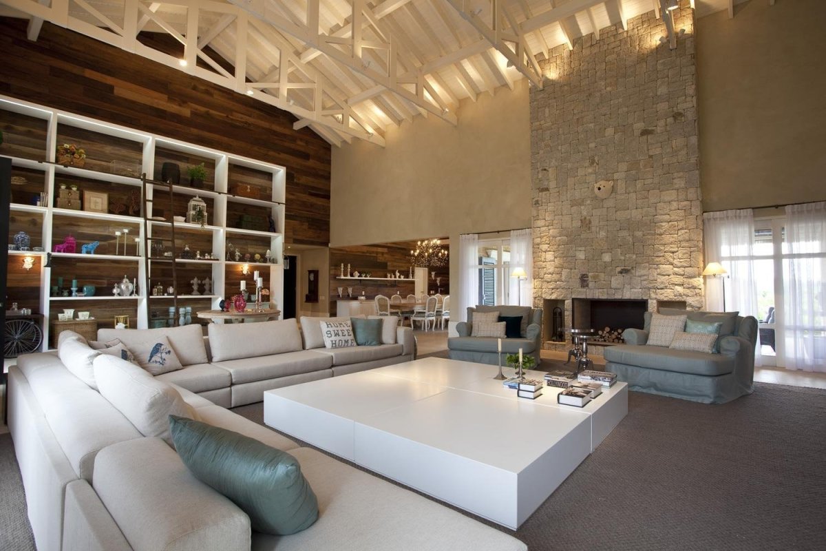 Гостиная с фермами