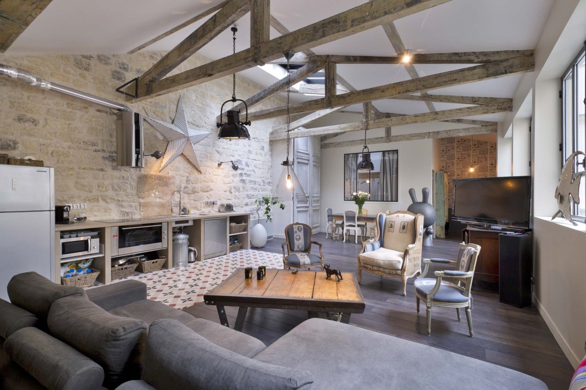 Фахверк с мансардой