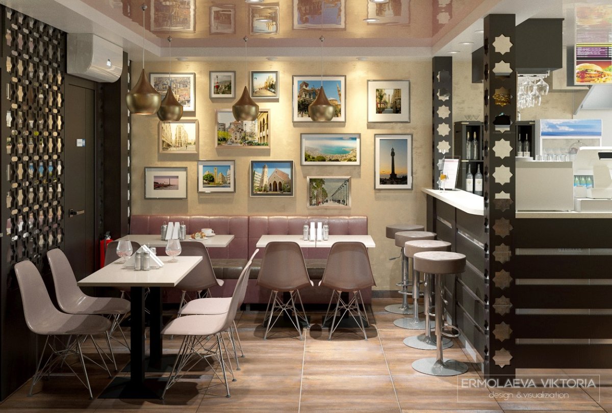 Интерьер кафе, кофейни