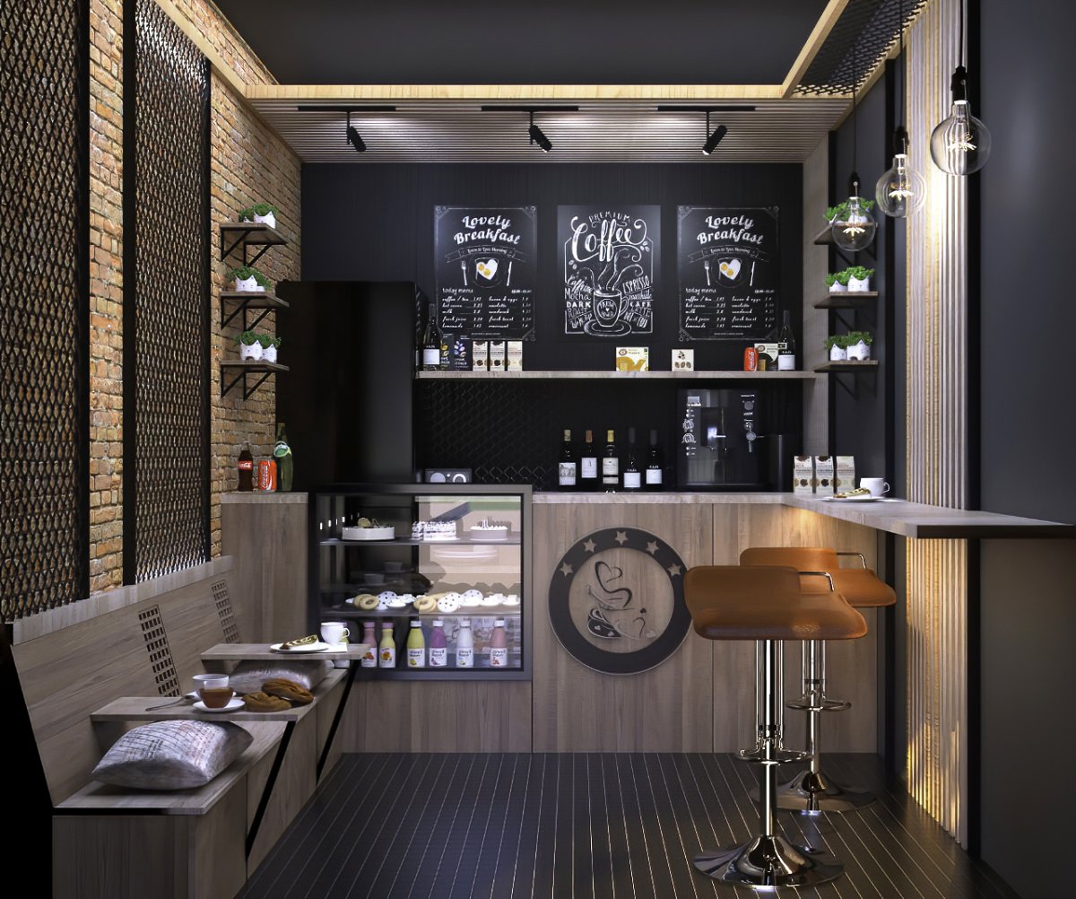 Интерьер мини кафе