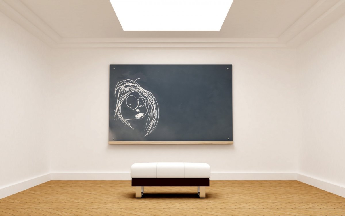 Пустые рамки в интерьере